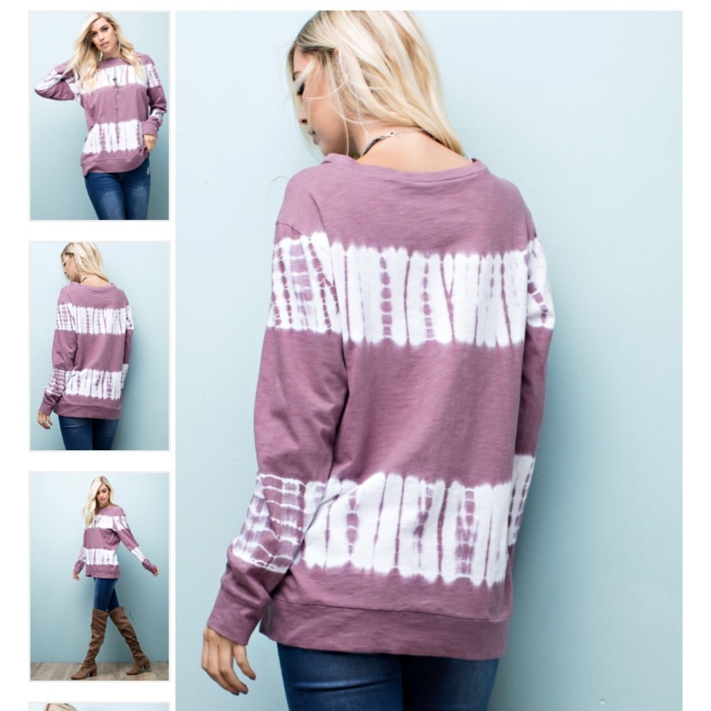 Tie dye long sleeve shirt
